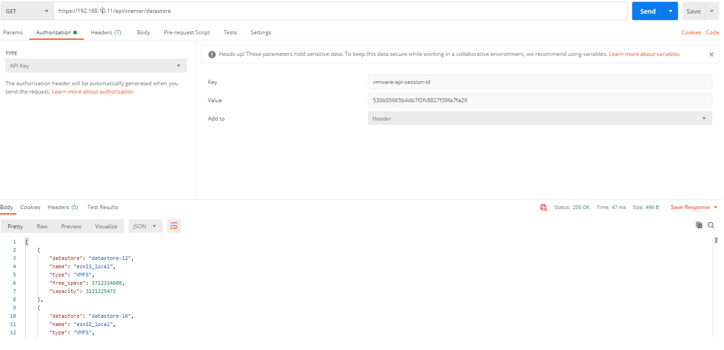 How to use vCenter REST API CLI to API